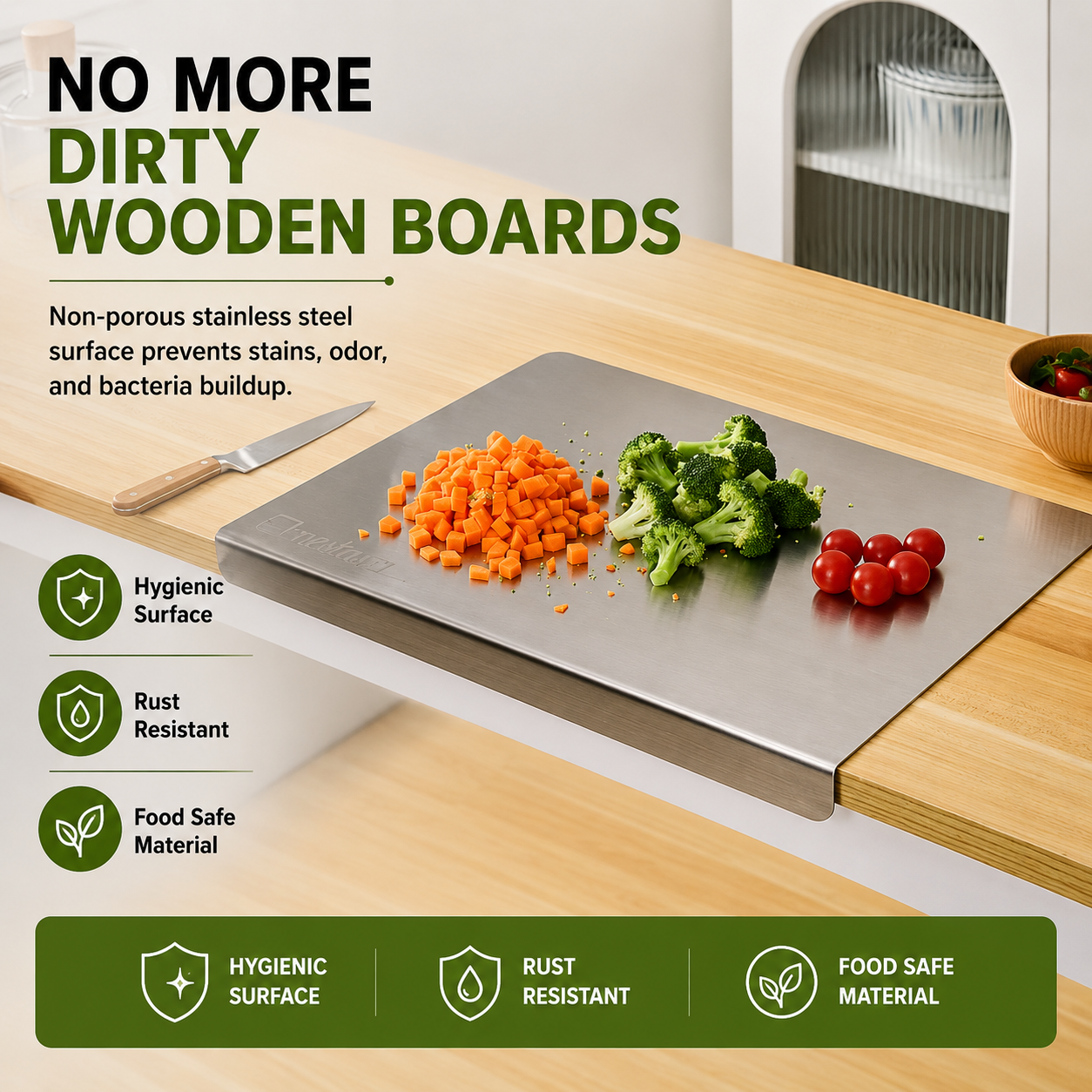 Stainless Steel Chopping Board