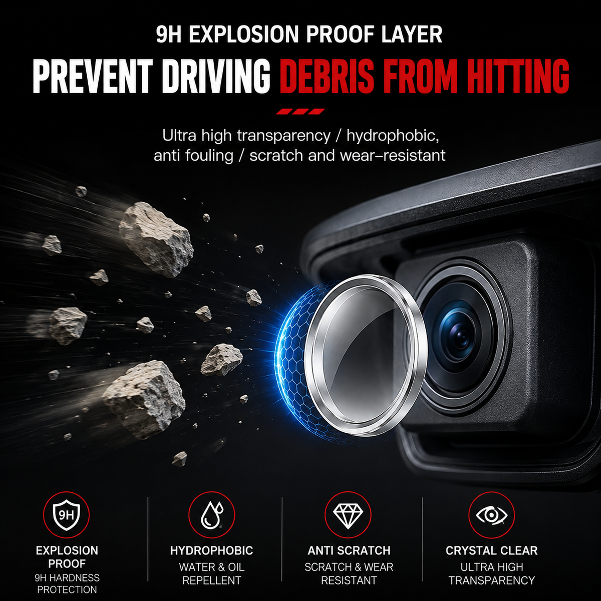 Car Camera Lens Protector (Pack Of 2)
