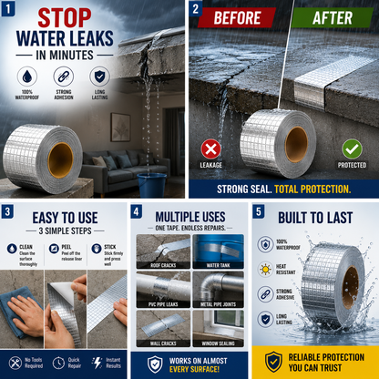 Waterproof Aluminum Butyl Tape for Leakage Repair