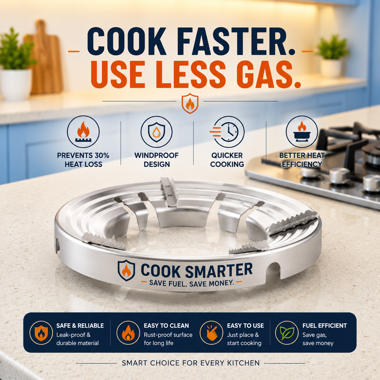 Gas Saver Burner Stand ( Pack Of 2 )