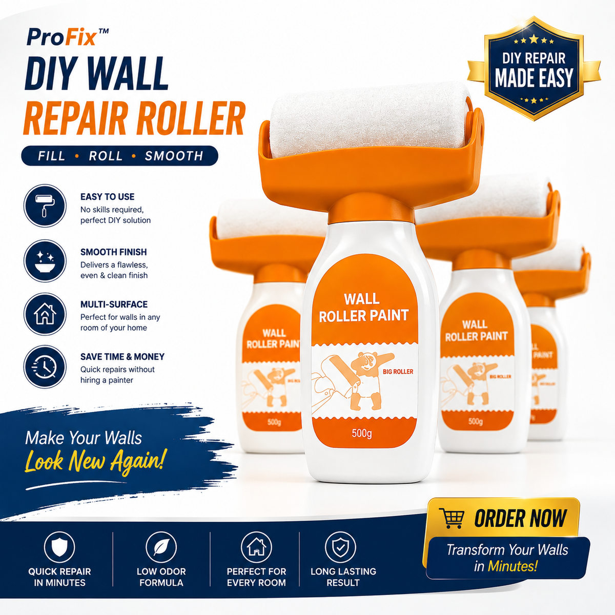 ProFix™ DIY Wall Repair Roller
