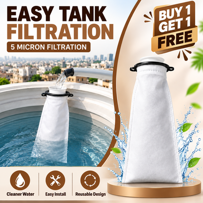 Micron Water Tank Filter Bag – Reusable Dirt, Sand & Sediment Filter | Buy 1 Get 1 Free