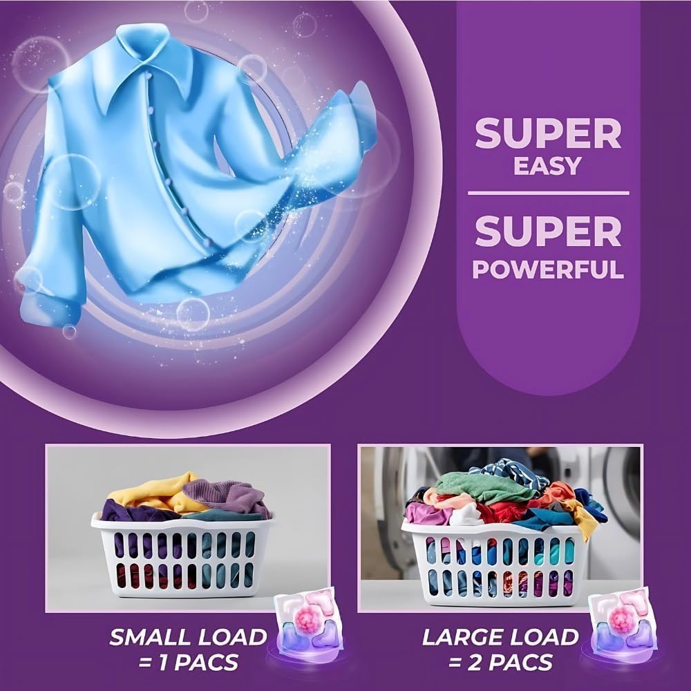 Multi-purpose Strong Decontamination Detergent Clothe Washing Pods (Pack of 30)
