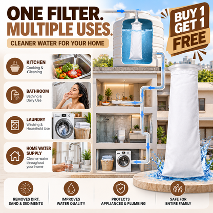 Micron Water Tank Filter Bag – Reusable Dirt, Sand & Sediment Filter | Buy 1 Get 1 Free