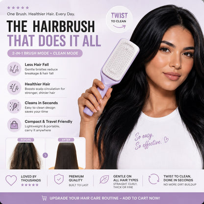 Self Cleaning Hair Brush